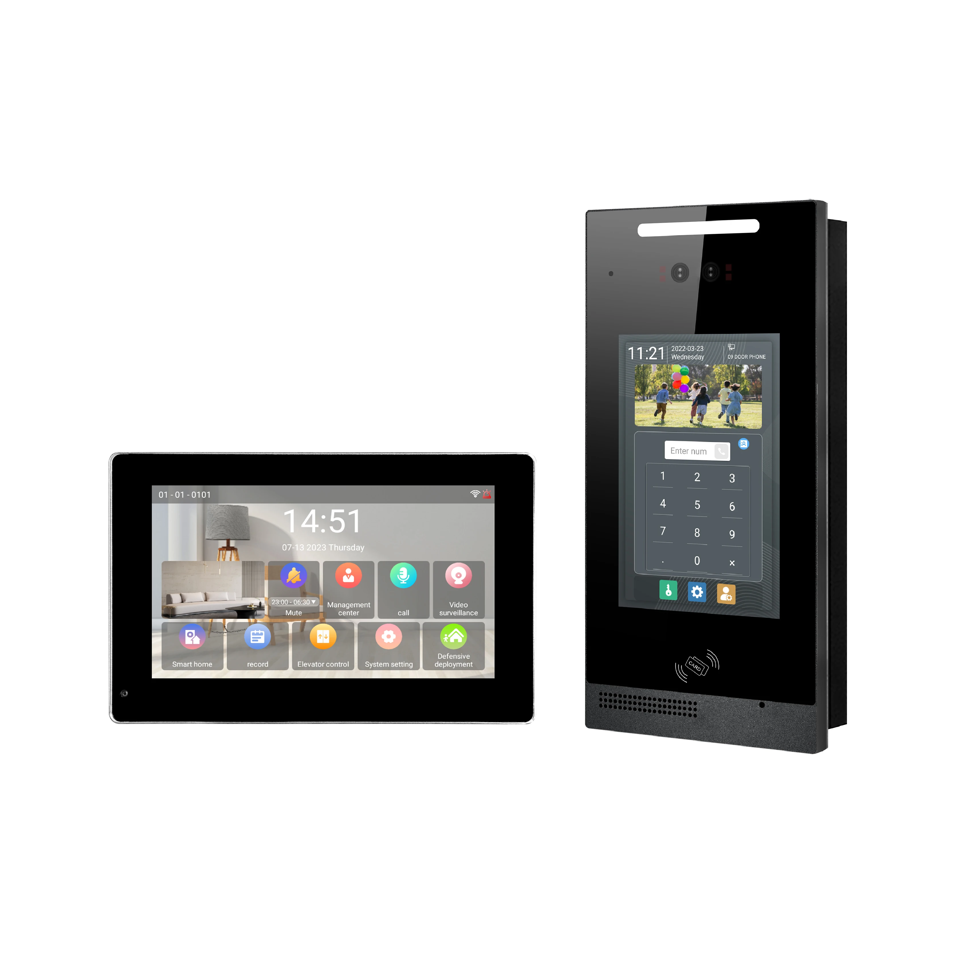 Video Smart Indoor Intercom Ring Door Camera Waterproof Intercom System Access Control Systems