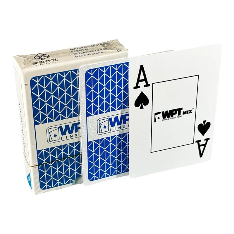 WPTTexas Hold'em Poker Cartes Dur En Plastique De Haute Qualité En Gros Boîte Complète Compétition Spéciale Poker Cartes Étanche Anti-Fold