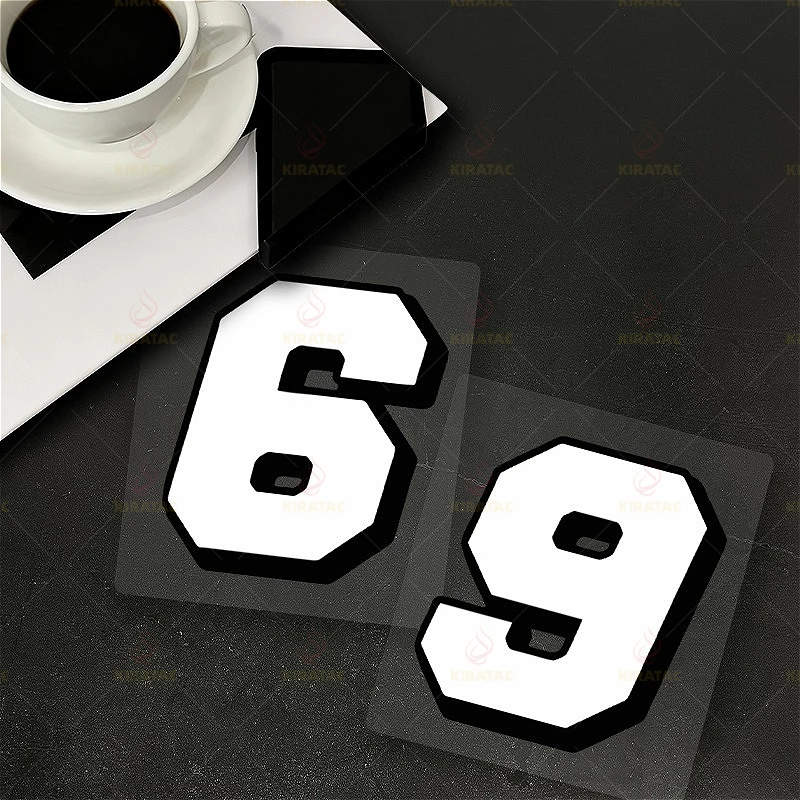 1 قطعة ملصقات دراجة نارية بيضاء عدد مقاوم للماء DIY بها بنفسك دراجة نارية Fairings الخوذ نوافذ السيارات الدراجات البخارية شارات الفينيل العالمية