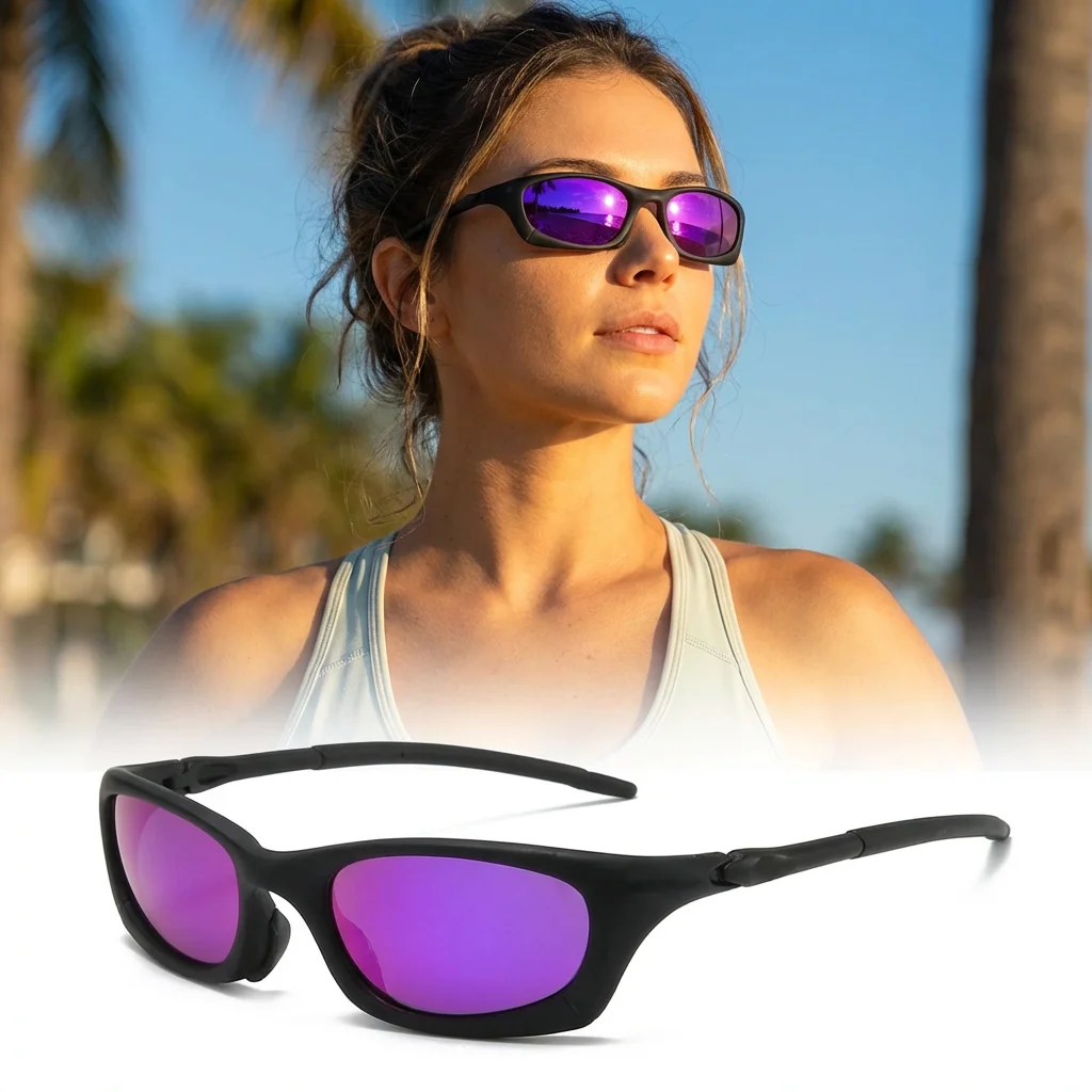 

Овальные квадратные унисекс-очки с поляризацией для спорта, велоспорта и вождения в ретро-стиле