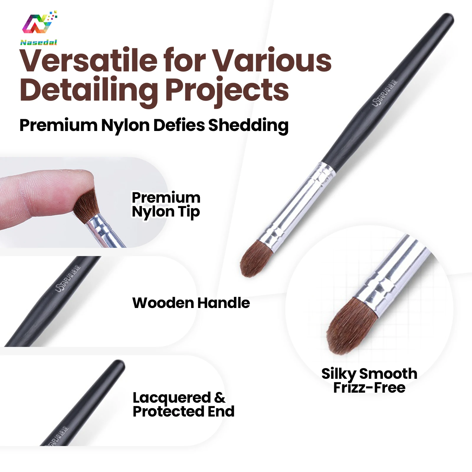 Ustar UA-90220Q Model Weathering Dry Brushes Pen for Gundam Scale Military Model Painting Tools Hobby DIY Craft Tools Accessory