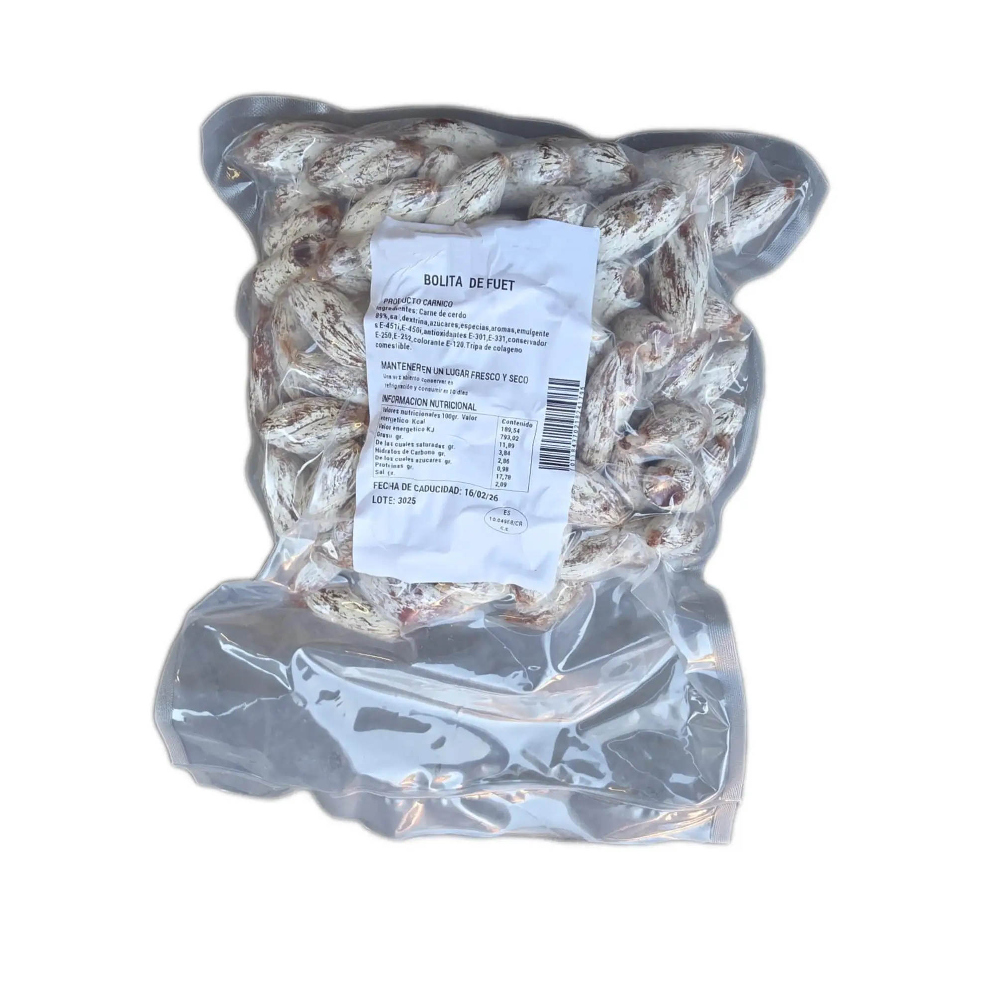 Bolitas de Fuet para Picar - 700gr - Perfectas para Aperitivos y Snacks Salados