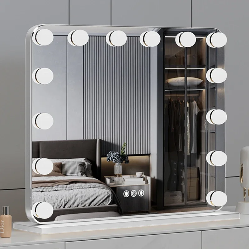 Makeup mirror with lamp dresser led bulb desktop desktop, dedicated fill light plug-in use