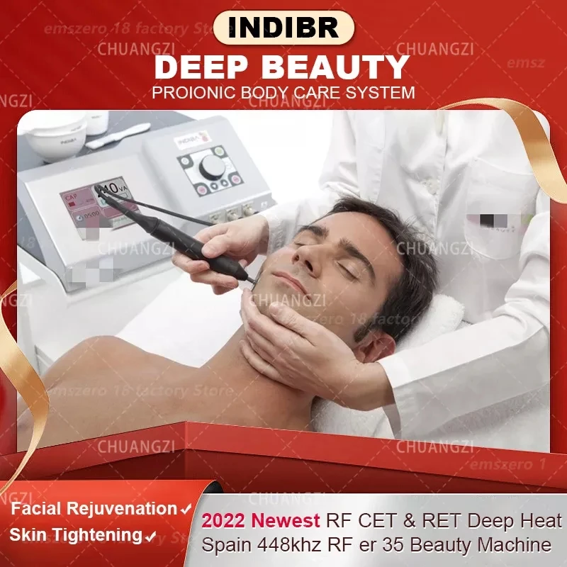 

INDIBA Tecar 2025 Newest 448KHZ Cavitation Body Care System RET CET RF Slim Machine for Weight Loss Spain Technology Duty Free