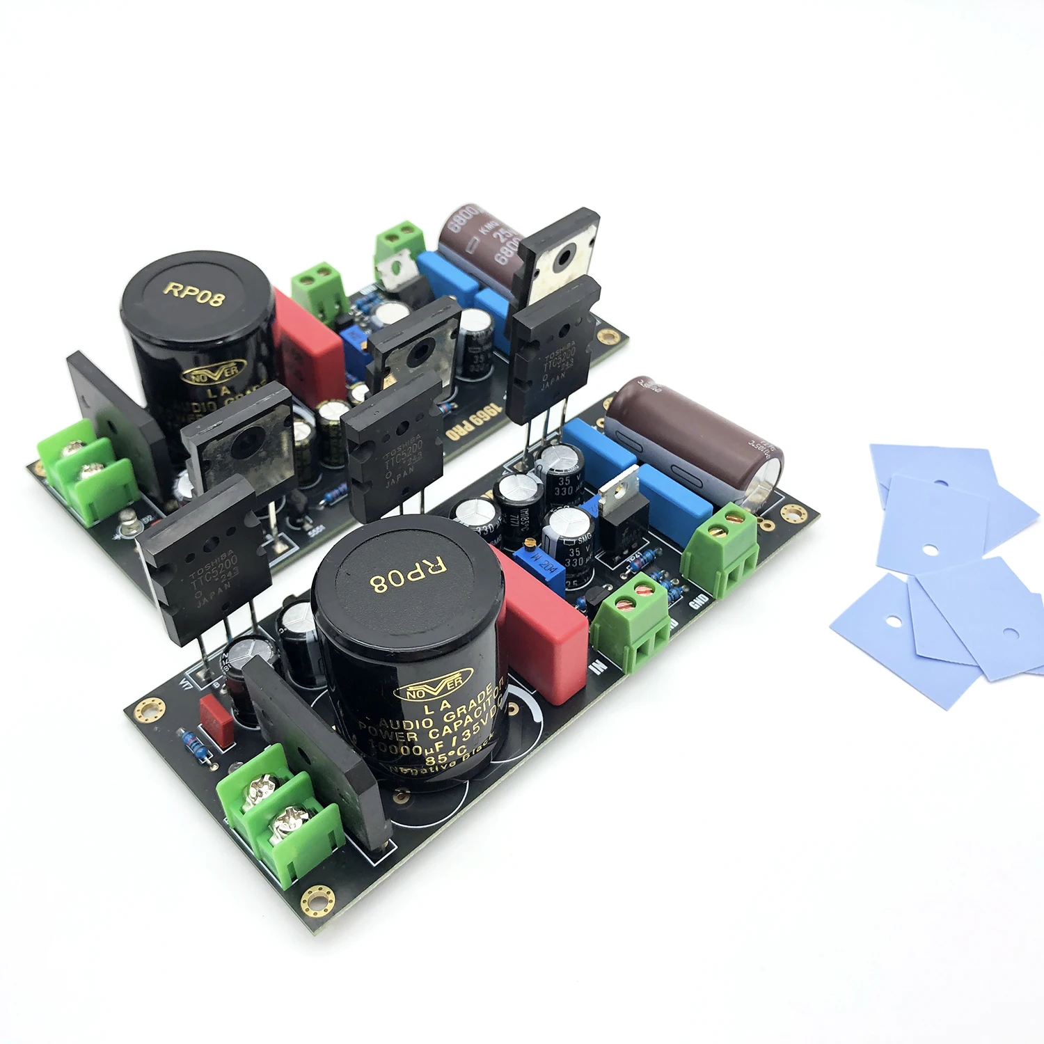 Hood 1969 Class A power amplifier board split with voltage regulator design small Toshiba 5200 tube output