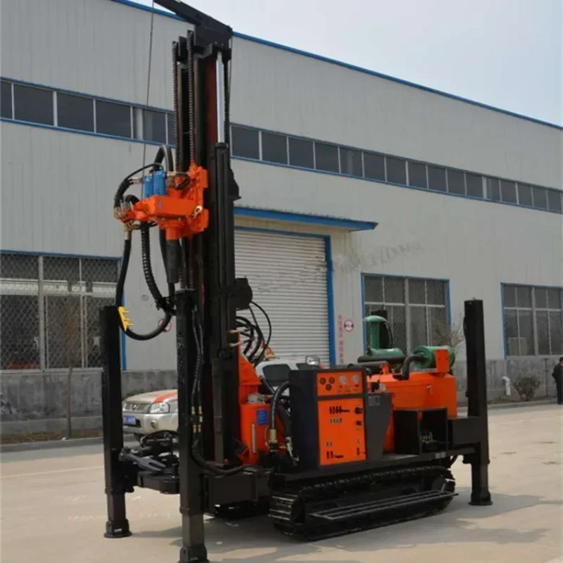 China Factory 600m 500m 400m 300m 200m Crawler Track Mounted Deep Borehole Water Well Drilling Rig Hot Sale