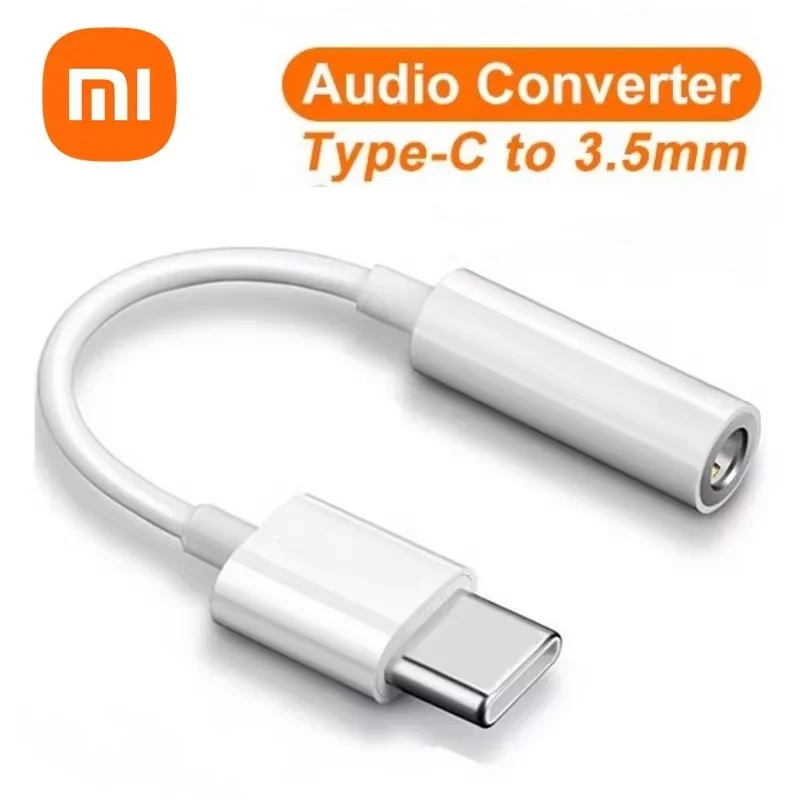 Xiao mi Type C To 3.5mm Aux Adapter For Xiaomi Mi 12 11 Type-C 3.5mm Jack Headphones Audio Cable POCO X5 Pro Redmi Note 9 10 11