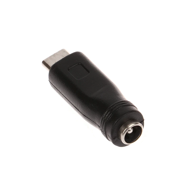 USB Type C Male Connector to 5.5x2.1mm Female DC Power Adapter Converter for Home Office Backup
