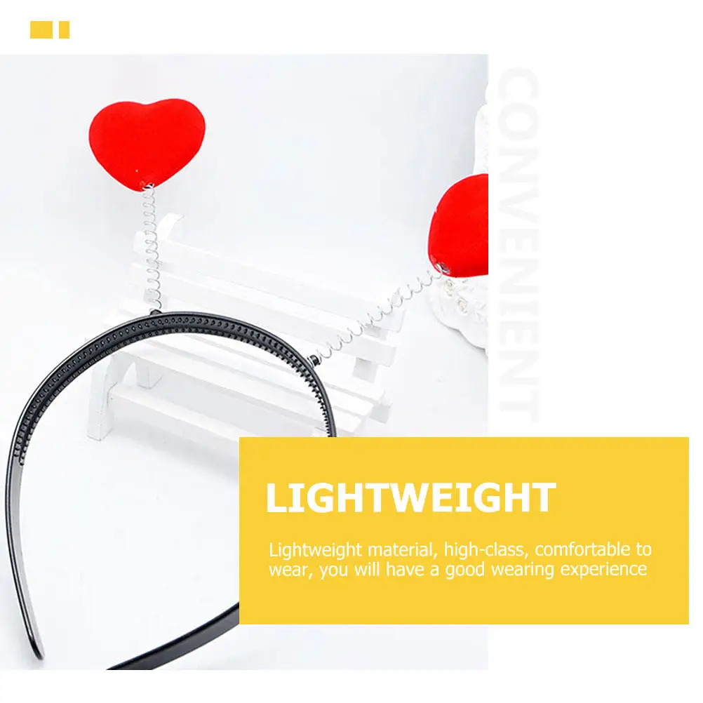 

Заколки для волос в форме сердца, красная повязка на голову для женщин, аксессуары ко Дню святого Валентина, тематический головной убор Купидона для вечеринки, украшение для волос