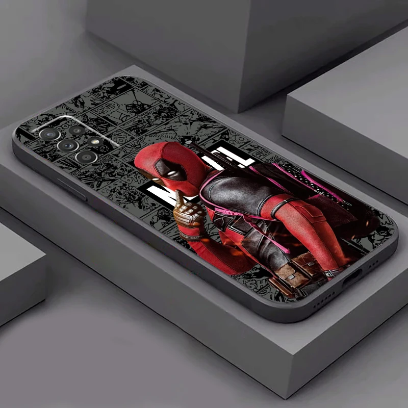 Милый мультяшный Дэдпул для Samsung Galaxy A73 A72 A71 A54 A53 A52 A34 A33 A32 A22 A23 A24 A25 A15 A13 A05, чехол для телефона