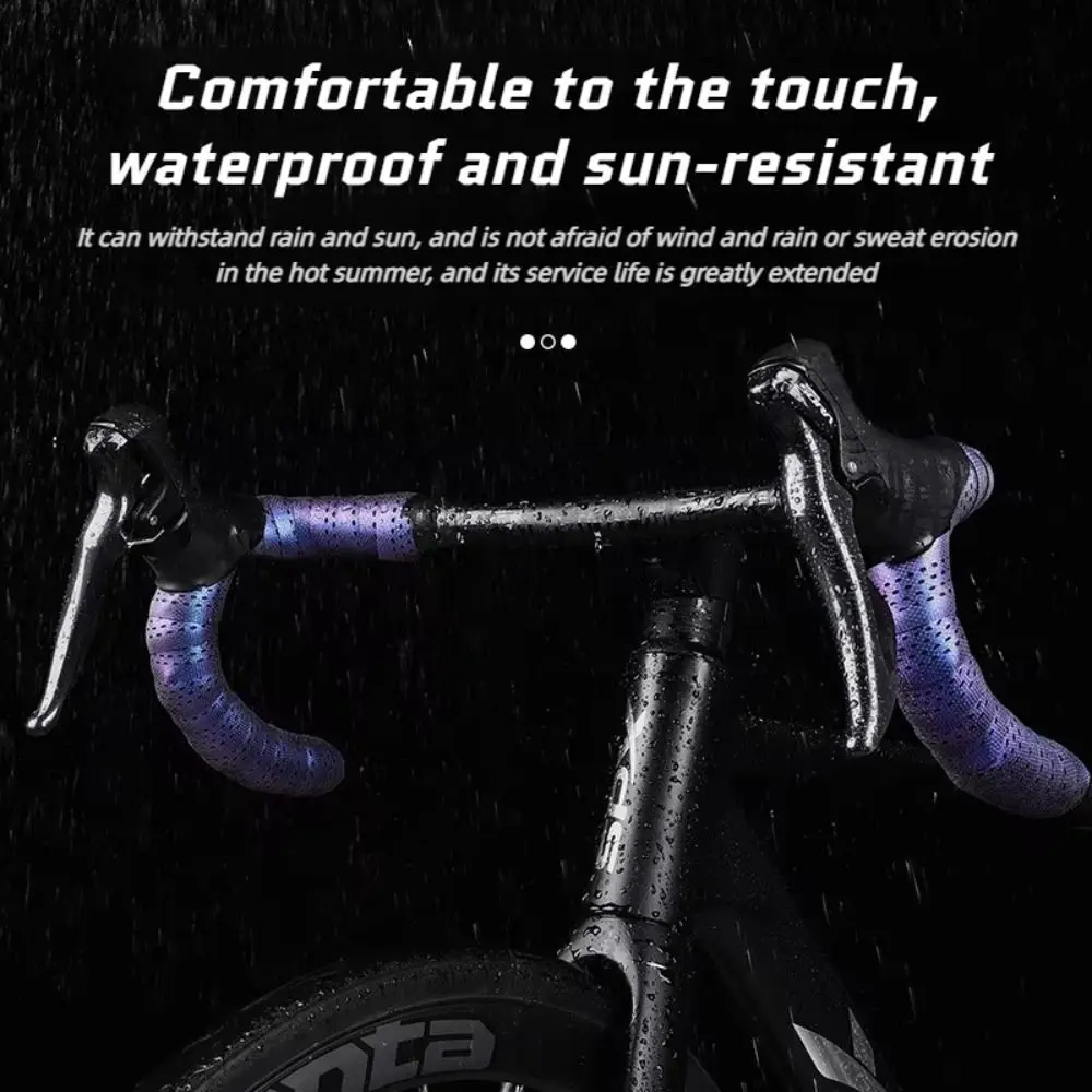 Thickened Bike Handlebar Tape Shock Absorbing Anti-Slip Cycling Bar Tape Anti-Vibration Colorful Bicycle Handlebar Belt