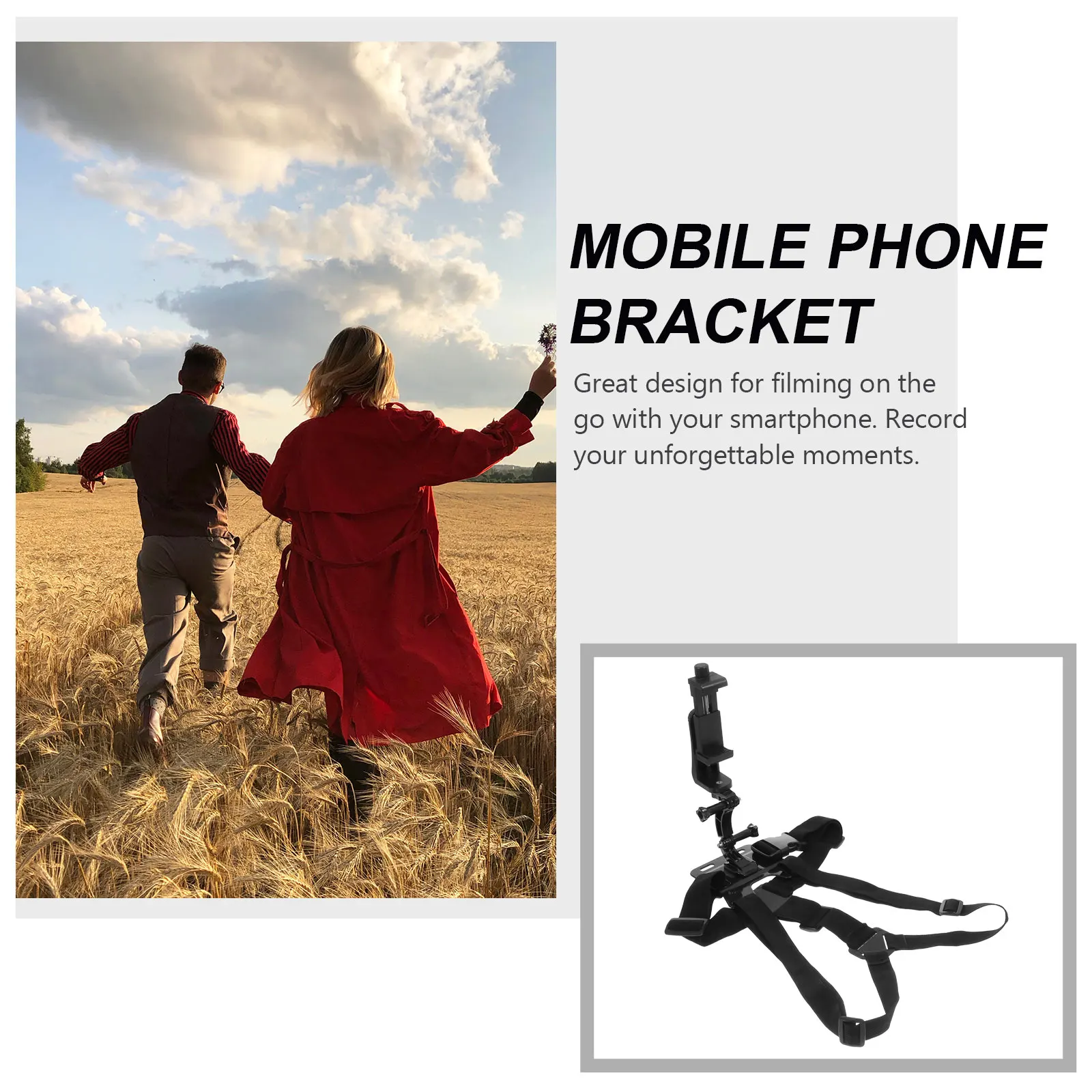 

Headwear Fixing Rack Shooting Accessory Mobile Phone Holder Bracket Strap Sports Camera H Design Professional Video Rig