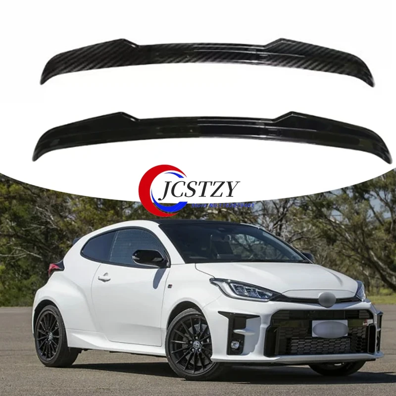 Para Toyota Yaris GR4 Spoiler MK4 tapa de extensión de ala trasera accesorios de sintonización de coche ABS estilo de fibra de carbono GR Yaris 2020 2021