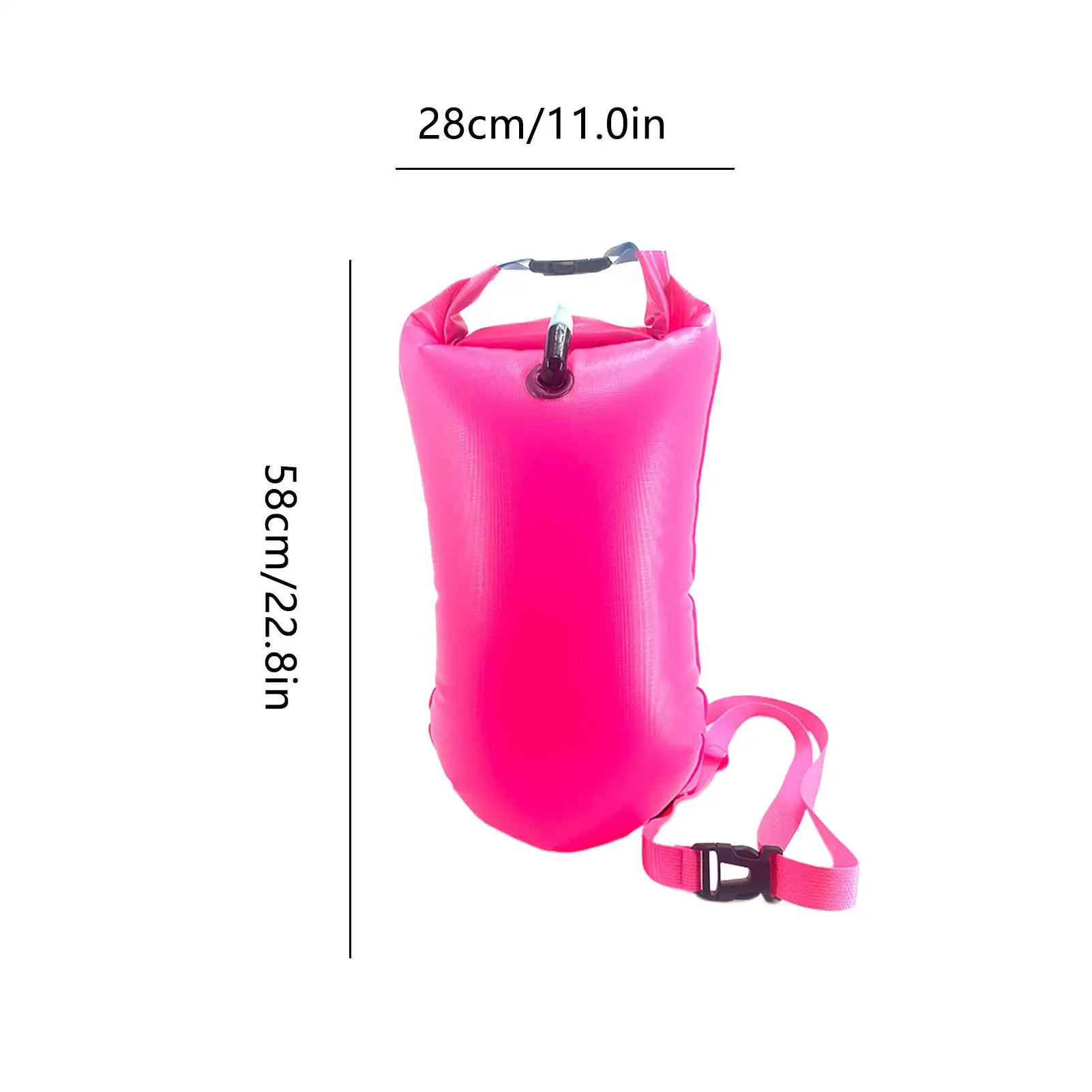 Надувной буй для плавания, легкая подушка безопасности для плавания, хранение с поясным ремнем, водные виды спорта, инструменты для хранения плавания