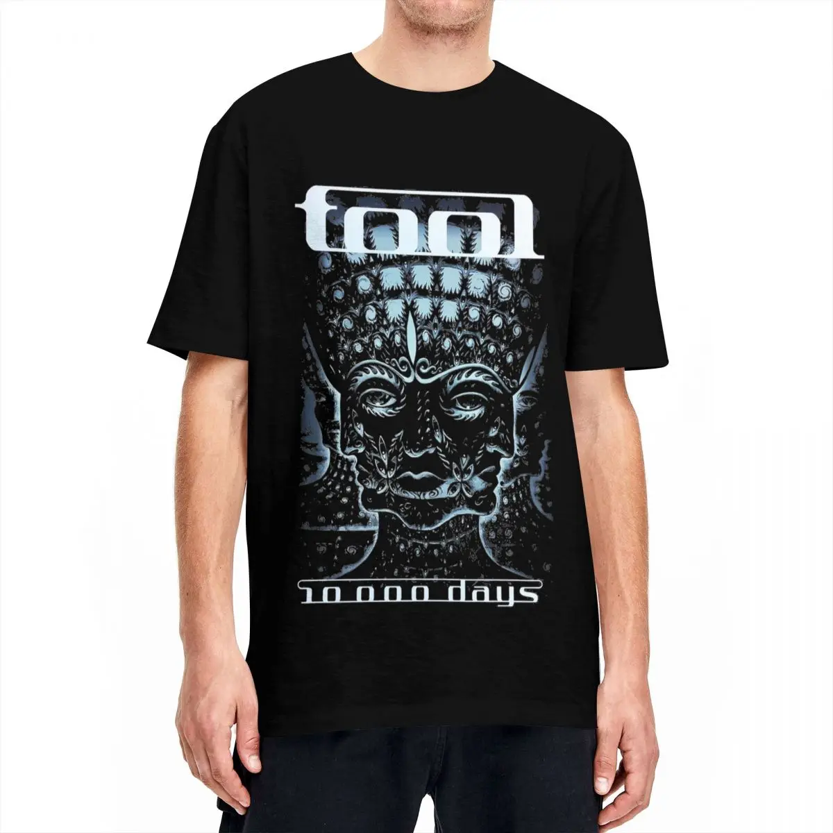 Rock Tool Band Lateralus Music T Shirt Men's 100%Cotton Tops Streetwear Heavy Metal Crewneck Short Sleeve