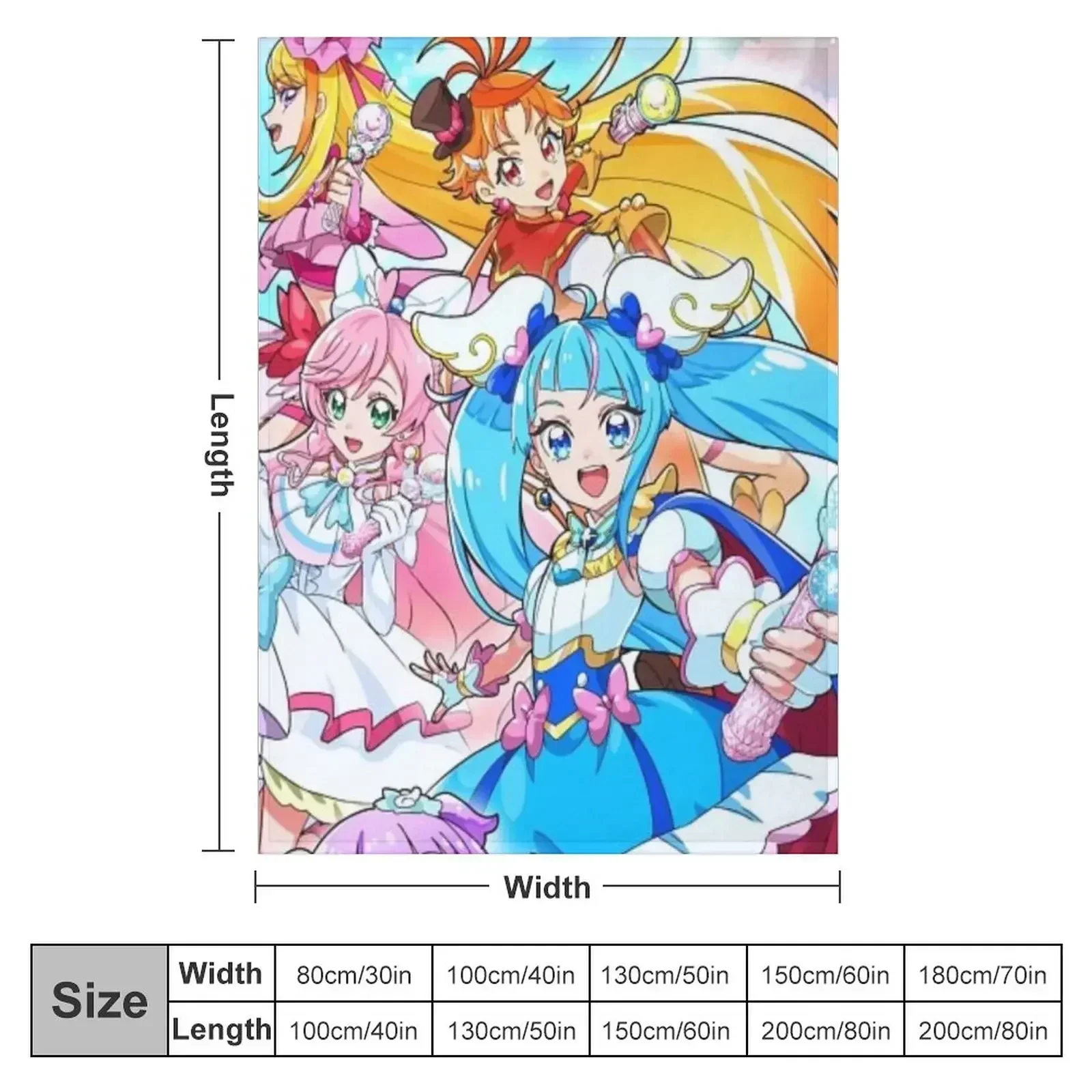 Hirogaru Sky Precure - All in One Throw Blanket wednesday For Decorative Sofa Tourist Thin Blankets