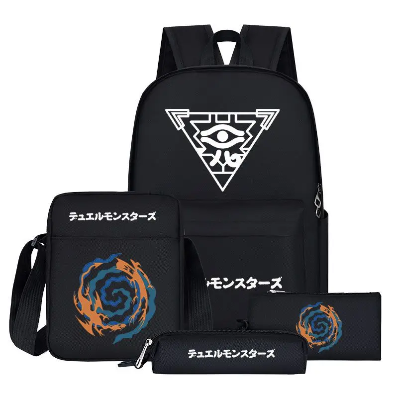 

Anime Yu-Gi-Oh Series Print Backpack Bag Large Capacity School Bag Student Bag School Backpacks Oxford Men's Backpacks