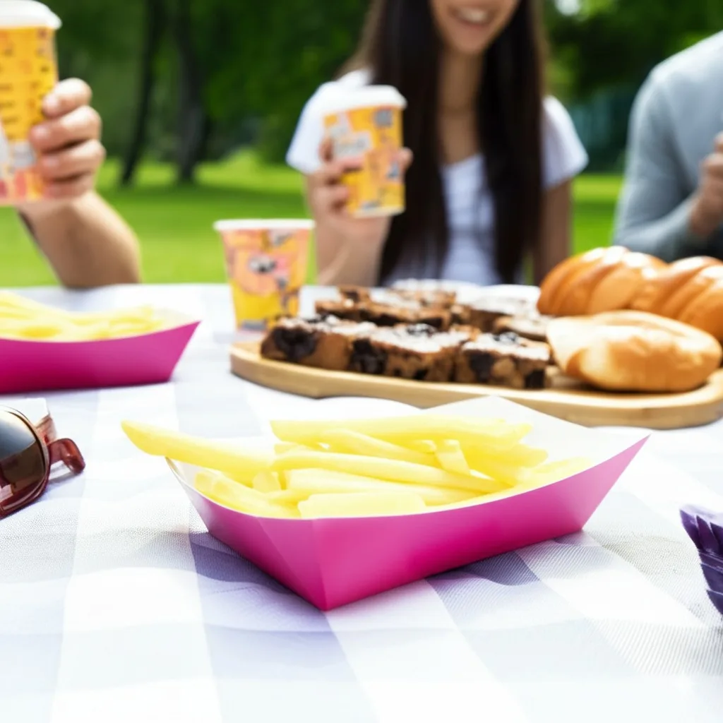 Vassoi per barche da portata rosa per uso alimentare per bambini, alimentazione di animali domestici e catering per feste, vassoio per salsa portatile per campeggio e festival