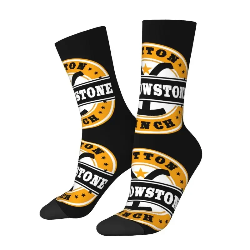 Yellowstone Dress Socks Mens Womens Warm Fashion Dutton Ranch Crew Socks