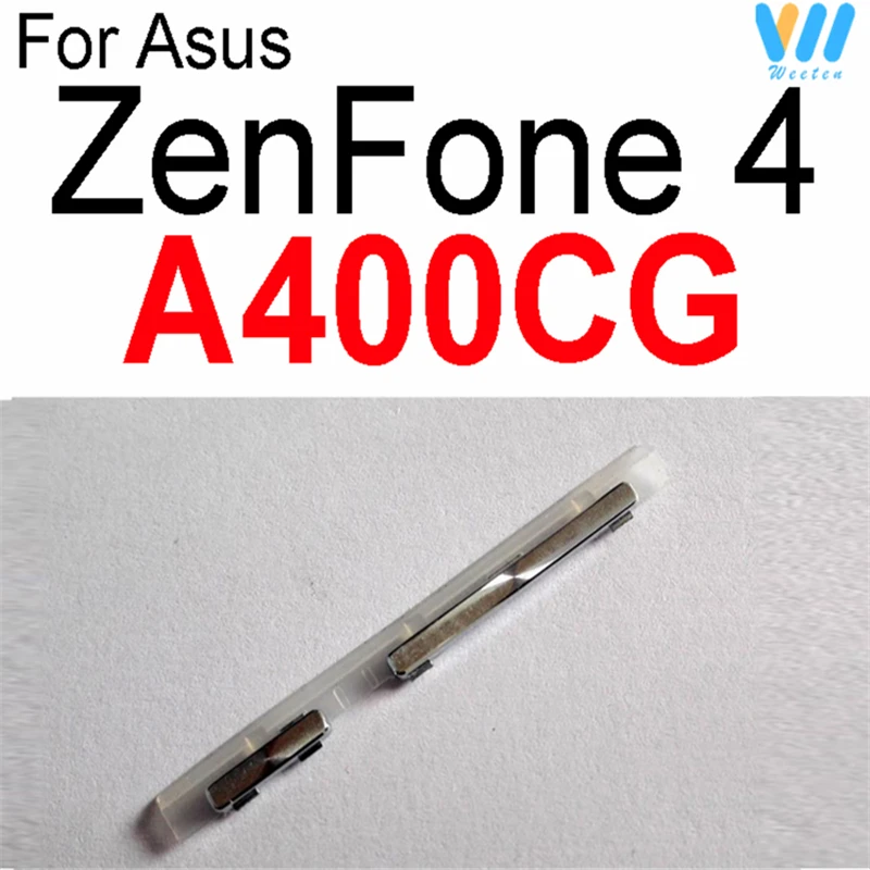 Pulsanti del volume di accensione per Asus Zenfone 4 2 Laser 5.5/3 Max/4 Max Pro/ 4 A400CG ON OFF Pulsanti laterali del volume di alimentazione