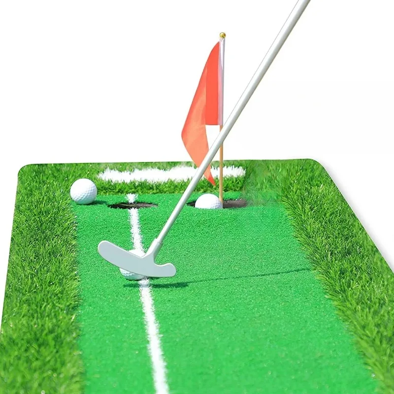 Portable Indoor Outdoor Golf Putting Mat Golfer Training Aids Simple Storage Ideal For Relaxed Golf Putting Anytime And Anywhere