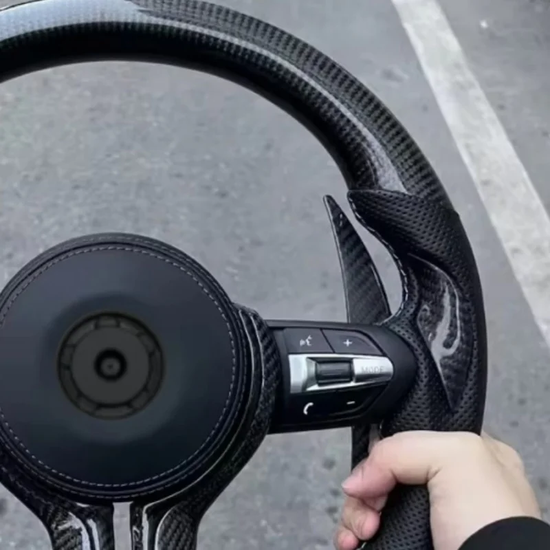 Customized Carbon Fiber Leather Car Steering Wheel For BMW F10 F20 F30 F15 F25 F07 F01 F82 M3 M4 M5 Steering Wheel