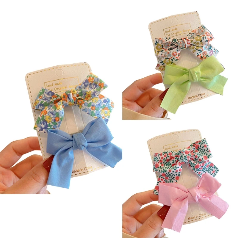 2 uds. pinzas para para niñas y bebés, pasadores, horquillas cocodrilo florales Retro