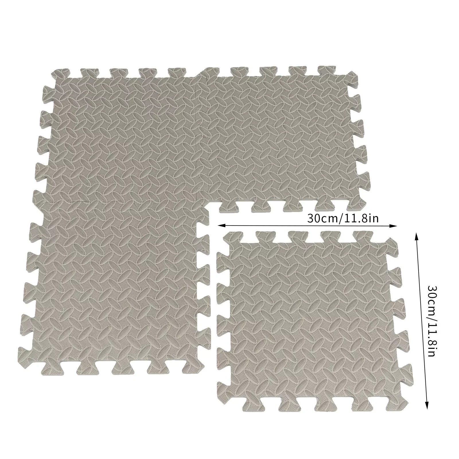 60 uds. Alfombra de juego suave no tóxica para bebés y niños, baldosas entrelazadas de suelo de espuma EVA para salas de estar, dormitorios, sala de juegos 30*30cm