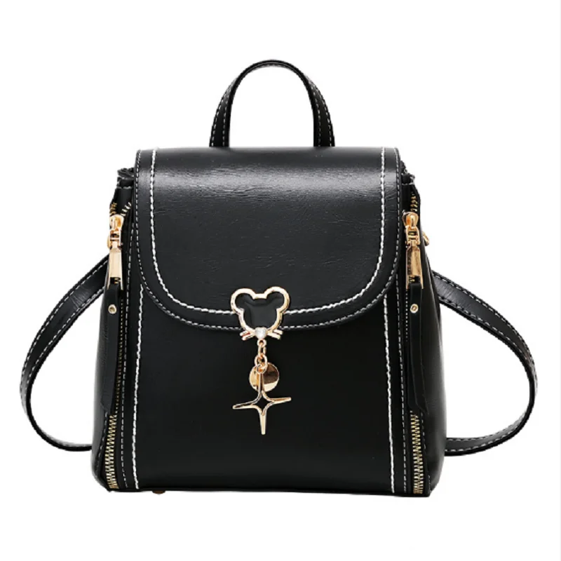 Hot Sale High Quality Leather Small Backpacks Women Fashion Luxury Shoulder Bags Casual Crossbody Bag Large Capacity Backpack