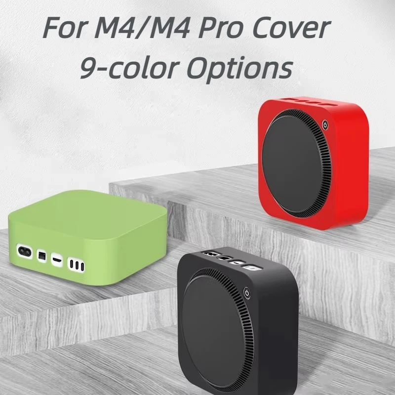 

For Mac mini M4 /M4 Pro Dustproof Silicone Protective Cover Case Computer Host Protector