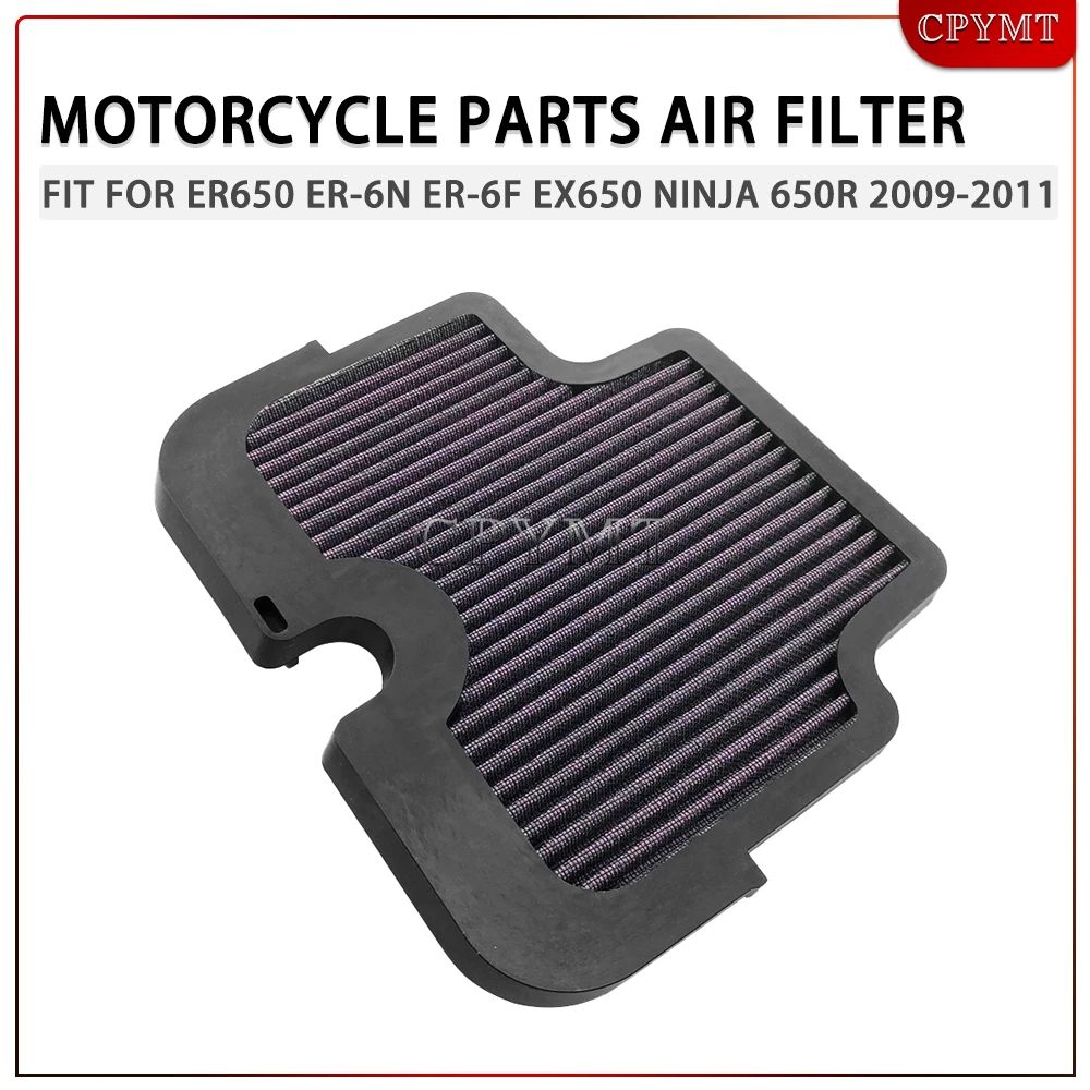 

Motorcycle Air Filter Intake Cleaner Fit for ER-6N ER6N ER-6F ER6F ER650 EX650 Ninja 650R 2009 2010 2011
