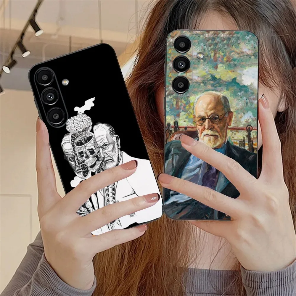 Sigmund Psychoanalysis Freud  Phone Case For Samsung S24,S21,S22,S23,S30,Ultra,S20,Plus,Fe,Lite,Note,10,9,5G Black Soft Cover