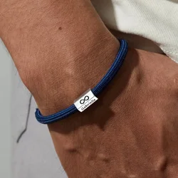 PolishedPlus Personalized Men Bracelet Custom Photo Names Beads Braid Leather Bracelets For Dad Fashion Jewelry Father's Gifts