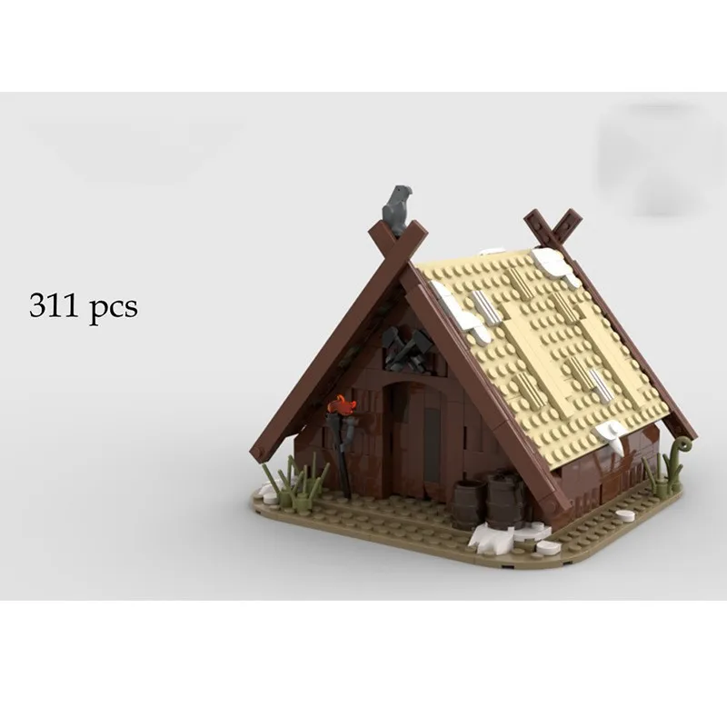 Creative Assembly Set Medieval mini Viking House Building Blocks Educational DIY Toy | Ideal Holiday Gift for All Fans KIds