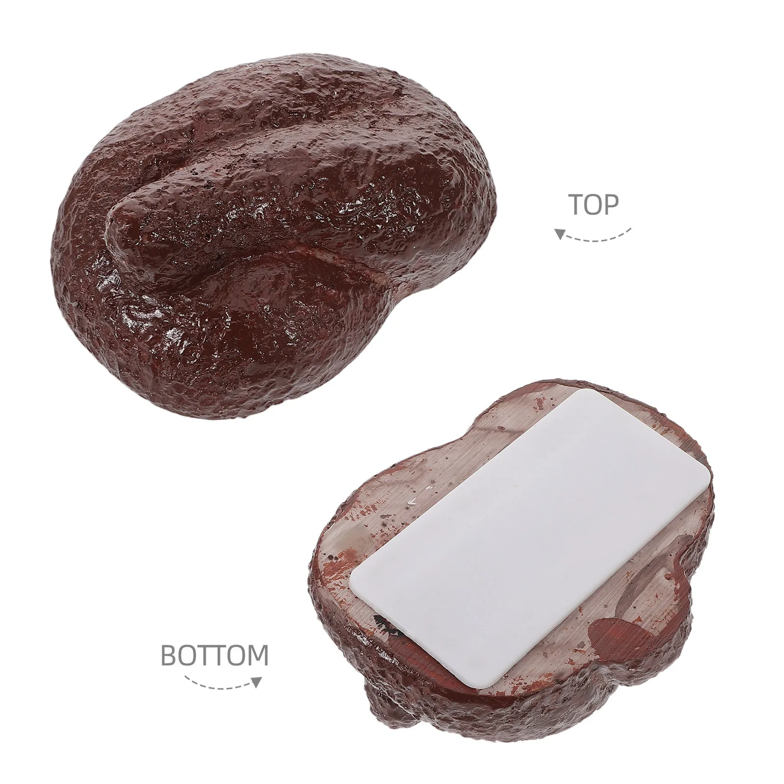 Realistic Fake Poop Outdoor Key Hider Large Capacity Waterproof Key Box Discreet Garden Hidden Safe for Security