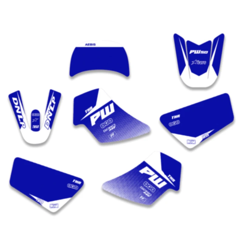 AliExpress MotoSpace SPACE Graphics Backgrounds Decals Stickers for Yamaha PW50 PW 50 PIT Bike All Years Motocycle Customize Protector Sticker