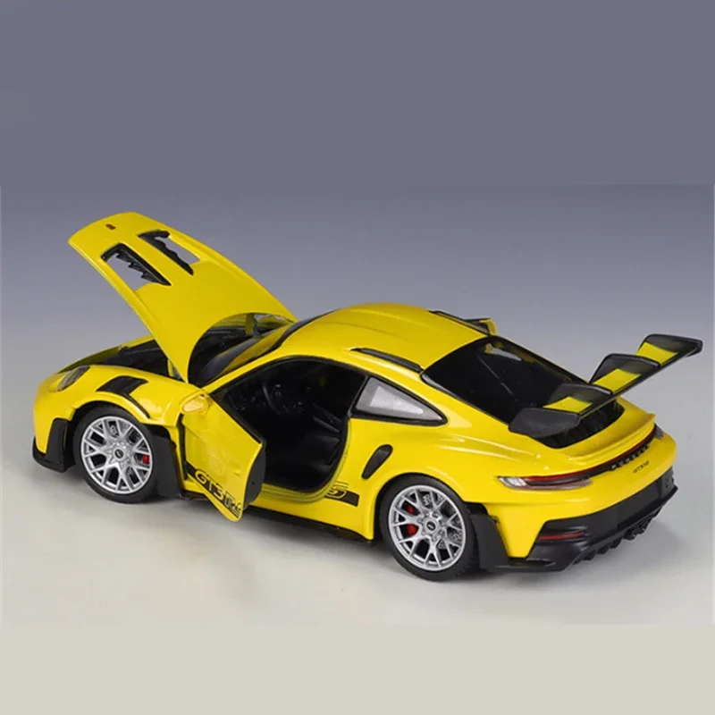 Welly 1:24 Porsche 911 GT3 RS Alloy Sports Car Model Diecast Metal Track Racing Vehicles Car Model Simulation Toy Gift