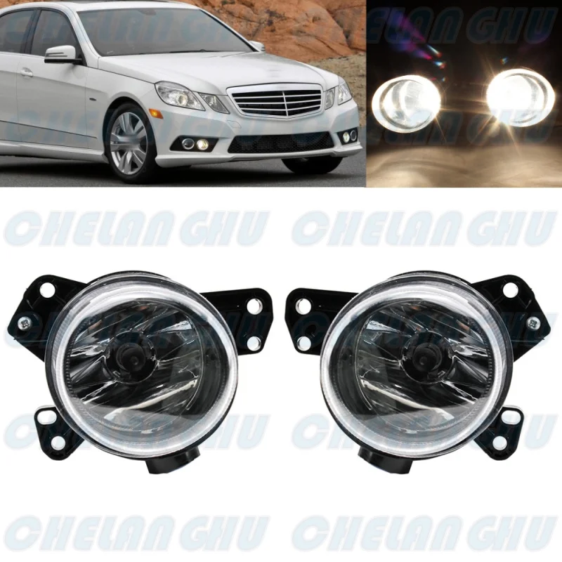 

For Benz W212 E250 E300 E350 E400 2011 2012 2013 2014 Car accessories 1 Pair Front Bumper Halogen Fog Lights Lamp