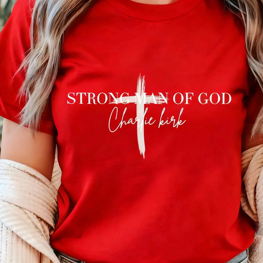 

Charlie Kirk T-Shirt Christian Faith TShirt Men Conservative Tee RIP Charlie The Eternal Patriot Clothing Men Women Memorial Top