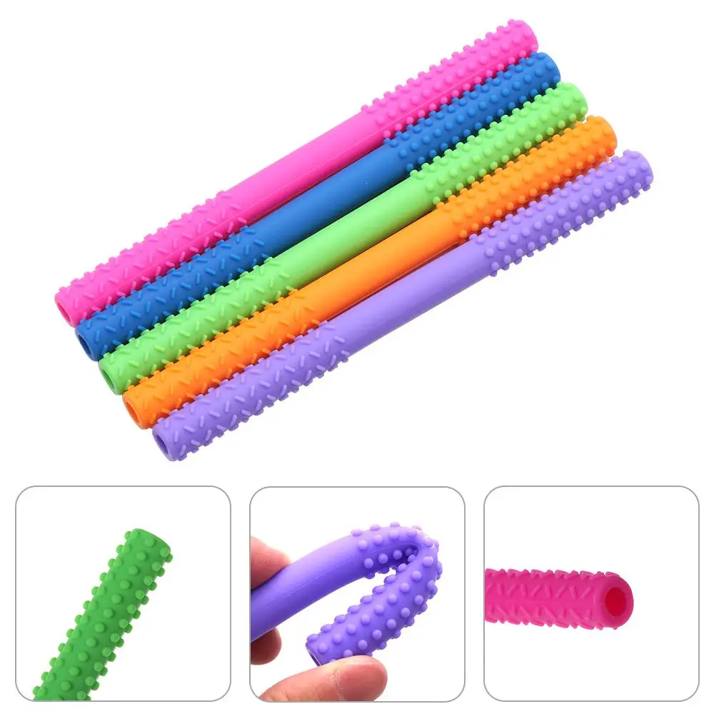 Silicone Cleaning Brush Baby Dental Care Teether Chew Stick Teething Molars