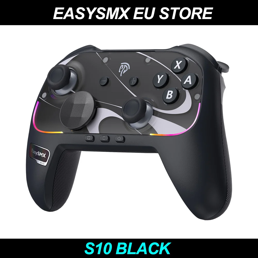 EasySMX S10 Pro Controller für Switch 2/Switch OLED/PC/Android, Kabelloser Gamepad mit Austauschbarem D-Pad, NFC, Bewegungssteuerung
