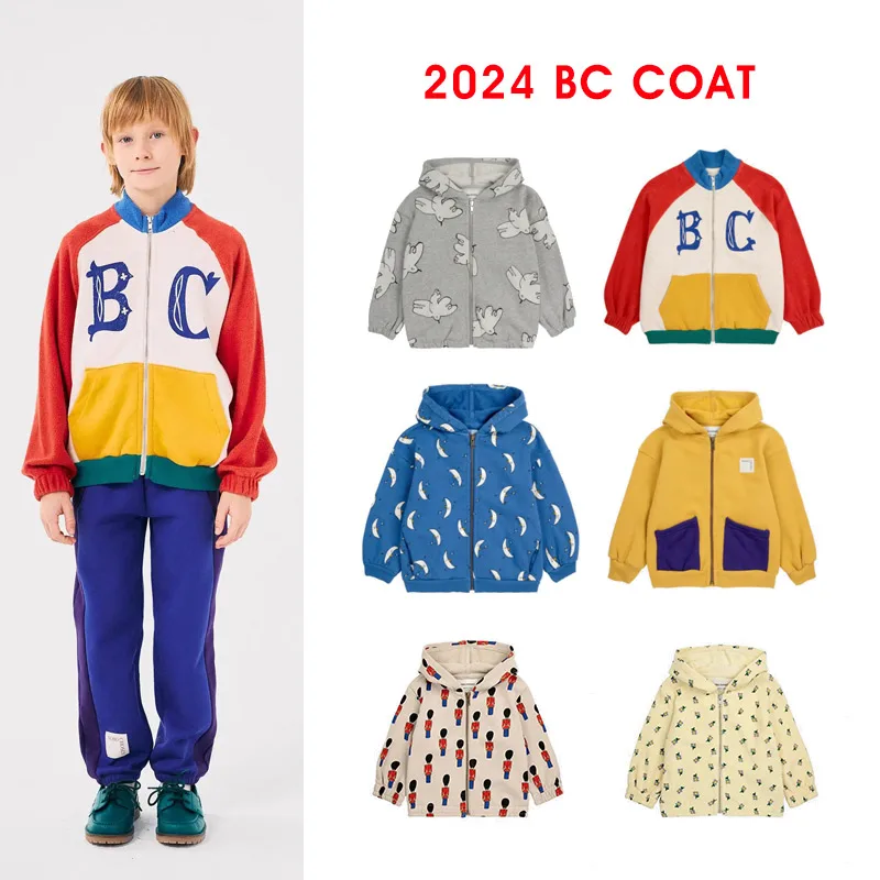 

2024 BC New AW Kids Sweatshirts Fall Autumn Winter BC Coat Girl Boy Jacket Outwear Cartoon Printed Sweaters Sport Clothes