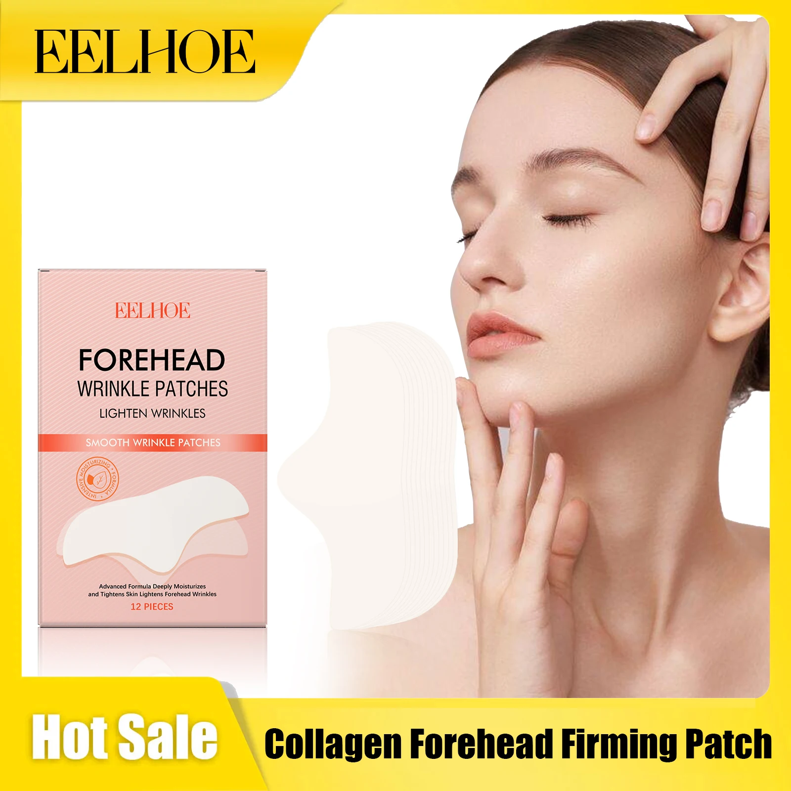 

Eelhoe Collagen Forehead Firming Patch Removing W-Rinkle Deeply Moisturizing Oil-Control Anti A-ging Face Tightenign Patches Set