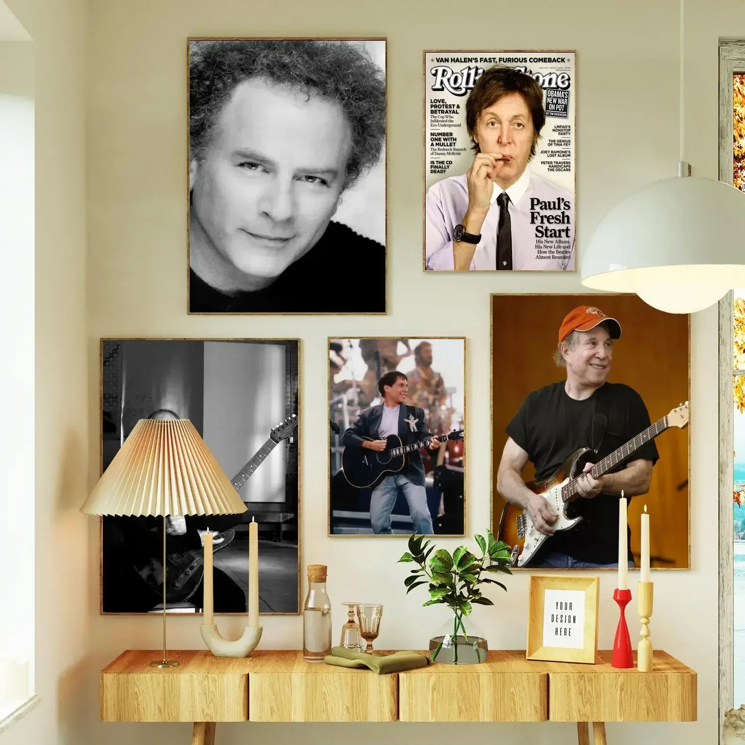 Paul Simon Singer Poster Prints Wall Art Canvas Painting Poster For Modern Family Living Room Home Decor