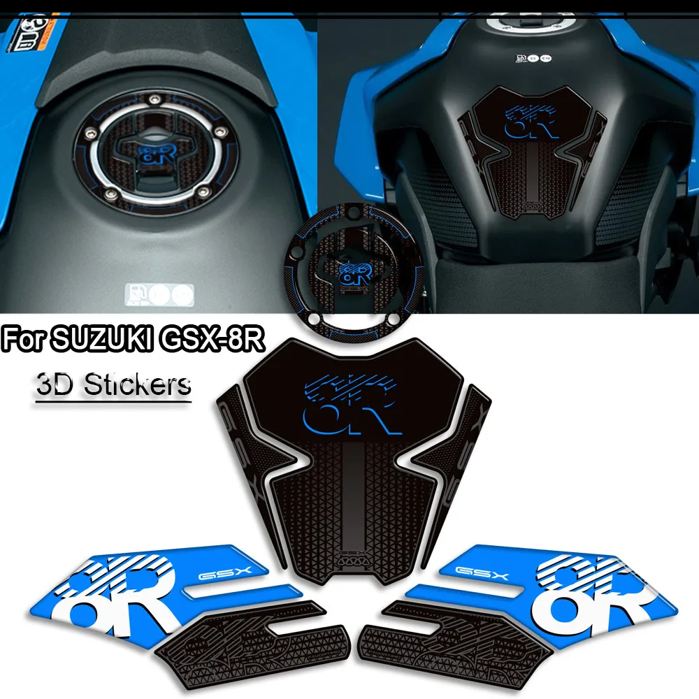 Motorcycle For Suzuki GSX-8R GSX 8R GSX8R Protector Tank Pad Side Grips Gas Fuel Oil Kit Knee Stickers Decals Fairing Fender