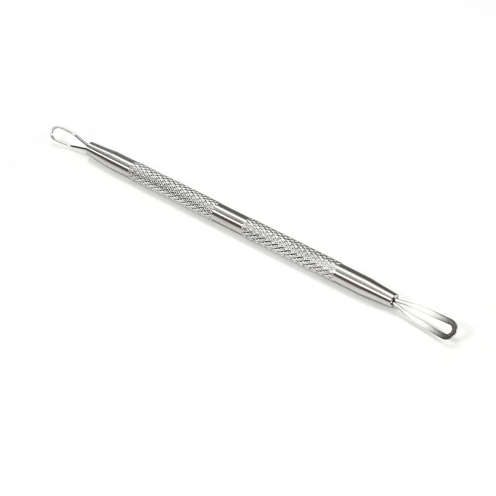 高品質のステンレス鋼のにきびにきびにきびダブルリングスクイズ抽出ツール