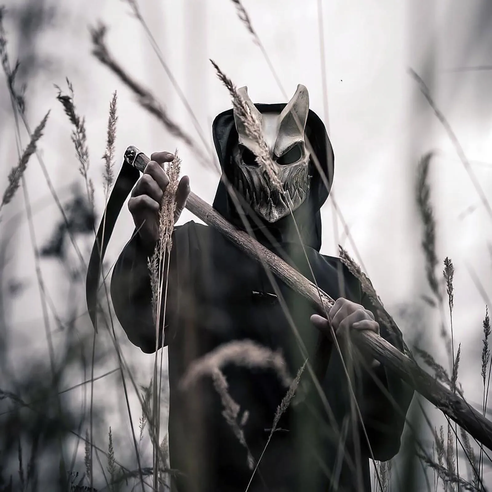 Maska na Halloween 2025 Nowa Maska Cosplay na Halloween Gumowa Maska na Twarz Mordy Kid Of Darkness Maski Lateksowe Straszne Stroje