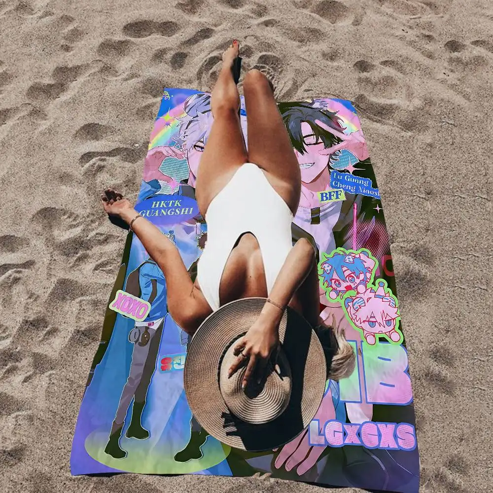 Anime Game L-Link Click Microfiber Printed Beach Towel Mountain Climbing Yoga Beach Swimming Running Absorbent Soft Towel