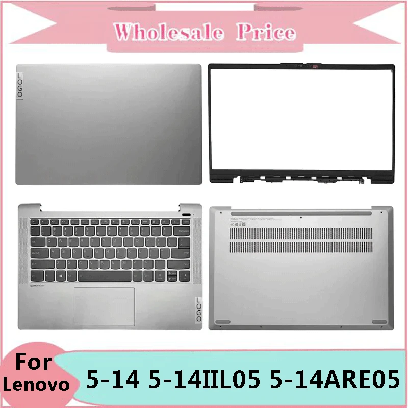 

New For Lenovo Ideapad 5-14 5-14IIL05 5-14ARE05 5-14ITL05 Laptop LCD Back Cover Front Bezel Upper Palmrest Bottom Case Keyboard