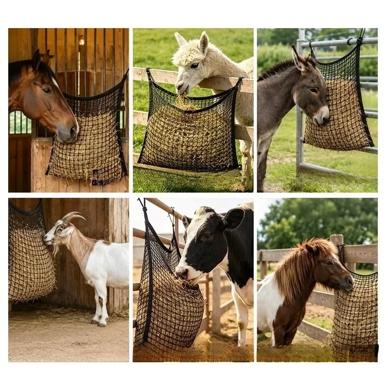 Equestrian Hay Bag Resistant To Tearing and Wear Hanging Style Large-capacity Hay Net for Stables Horse Care Product